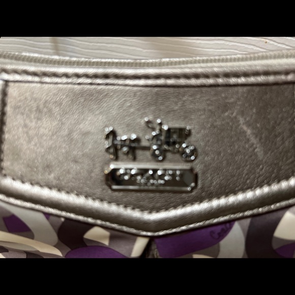 Coach 43315 Madison Sabrina Scarf Print Optic Chainlink Mini Shoulder Bag - Picture 6 of 13